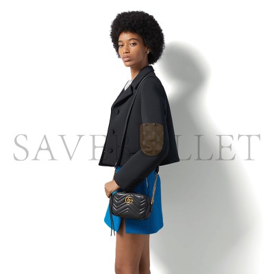 GUCCI GG MARMONT MINI CAMERA BAG 448065 (18*12*6cm)